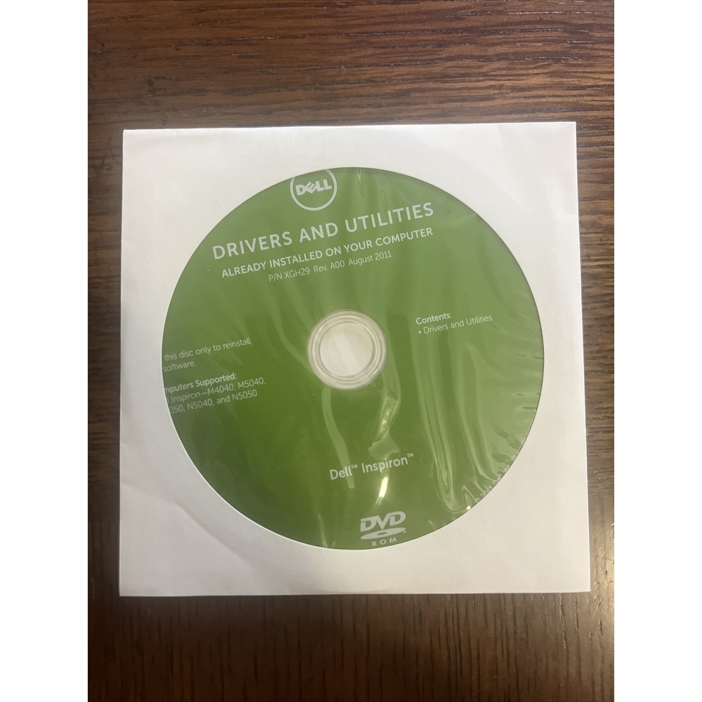 Dell Inspiron N4110 Drivers & Utilities 2011 DVD Never Opened‎ New.